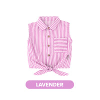Mooi Kemeja Anak Perempuan Elicia Striped Shirt
