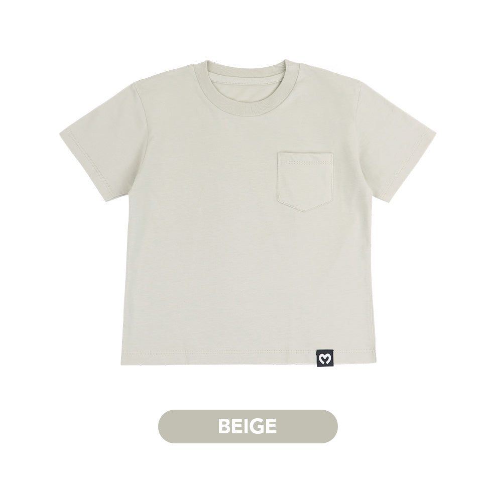 Mooi Kaos Anak Pocket Unisex Comfy T-Shirt Pocket Kids
