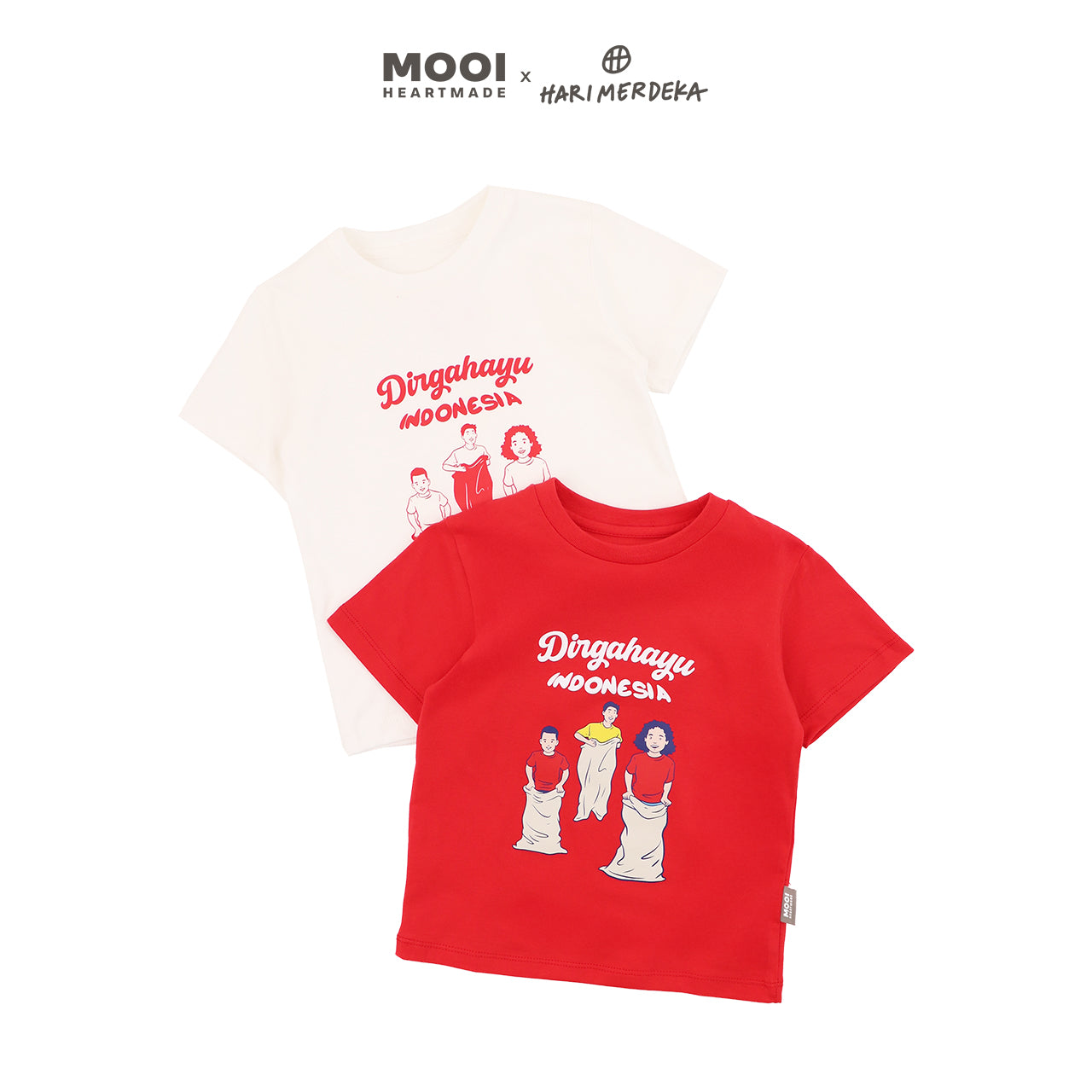 Mooi x Hari Merdeka Kaos Kemerdekaan Anak T-shirt Anak Dirgahayu Indonesia