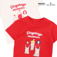 Mooi x Hari Merdeka Kaos Kemerdekaan Anak T-shirt Anak Dirgahayu Indonesia