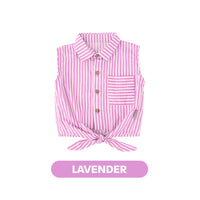 Mooi Kemeja Anak Perempuan Elicia Striped Shirt