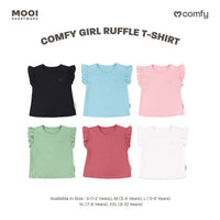 Mooi Atasan Anak Perempuan Comfy Girls Ruffle T-shirt