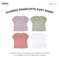 Mooi Atasan Anak Perempuan Classic Charlotte Puff Shirt