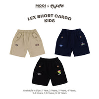 Mooi X Muklay Celana Pendek Cargo Anak Lex Short Cargo Pants Kids