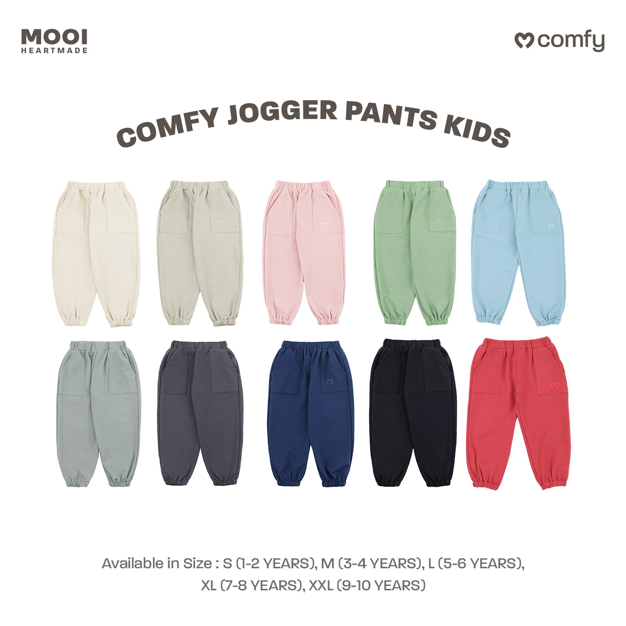 Mooi Celana Jogger Anak Comfy Jogger Pants Kids
