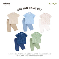 Mooi Zayyan Koko Set Setelan Koko Anak Raya Collection