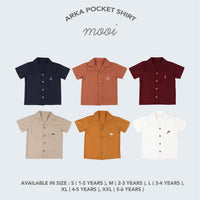 Mooi Kemeja Anak Laki-laki Arka Pocket Shirt V1