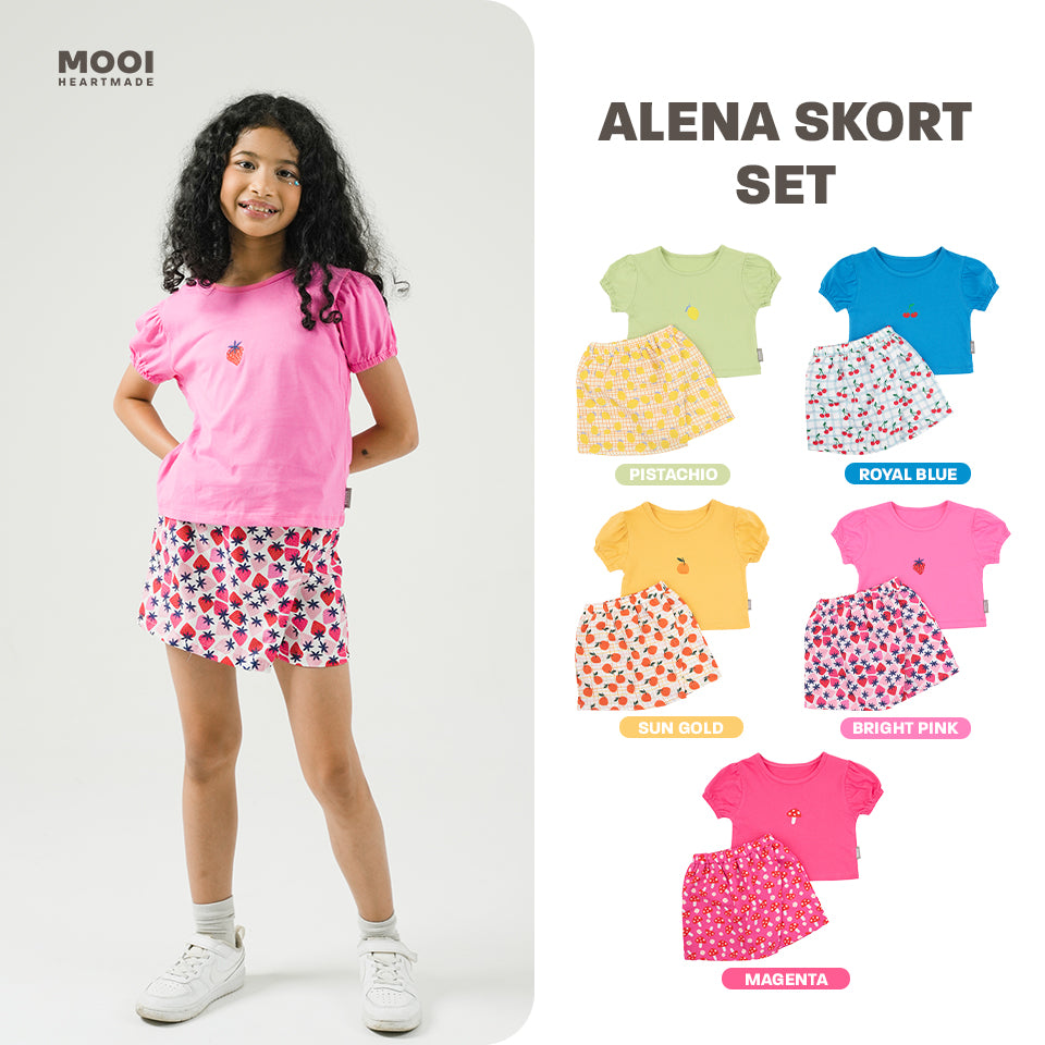 Mooi Setelan Anak Perempuan Alena Skort Set