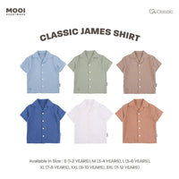 Mooi Kemeja Anak Laki-laki Classic James Shirt