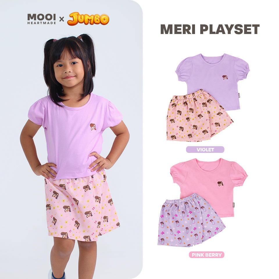 Mooi x Jumbo Setelan Anak Perempuan Meri Playset