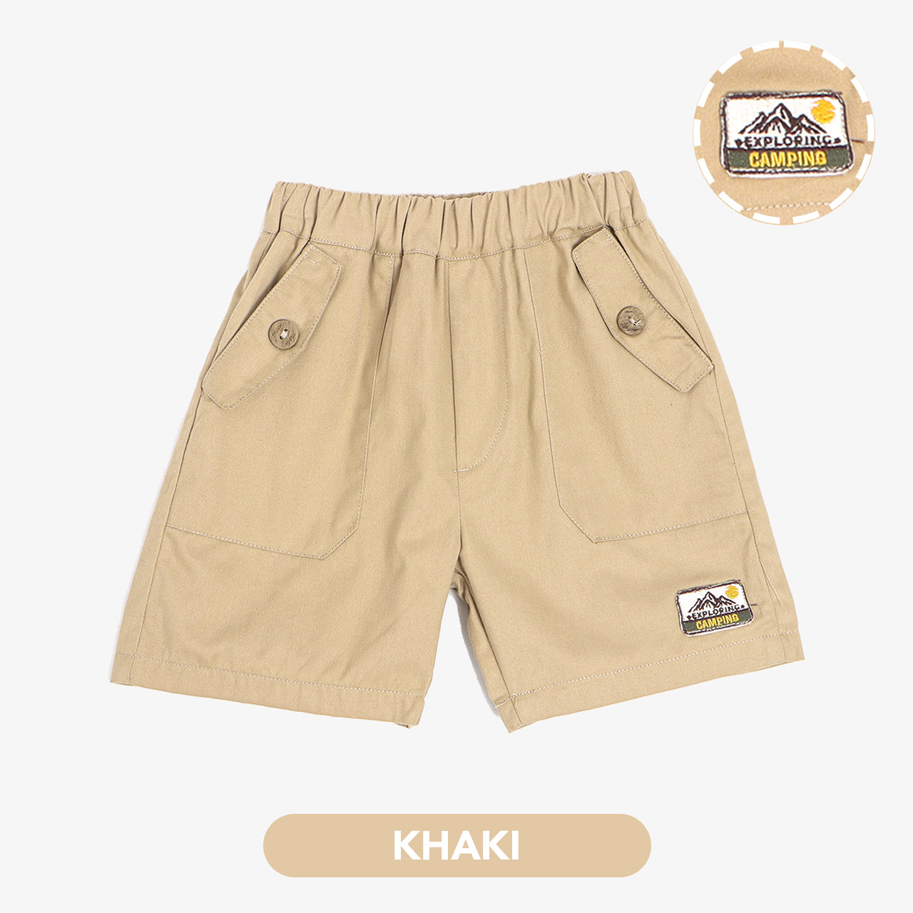 Mooi Celana Pendek Chinos Cargo Anak Alexi Pocket Short Cargo Chinos