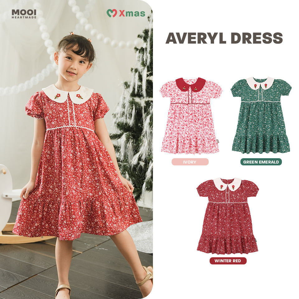 Mooi Dress Anak Perempuan Christmas Collection Averyl Dress