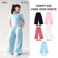 Mooi Celana Panjang Anak Perempuan Comfy Rib Long Wide Pants