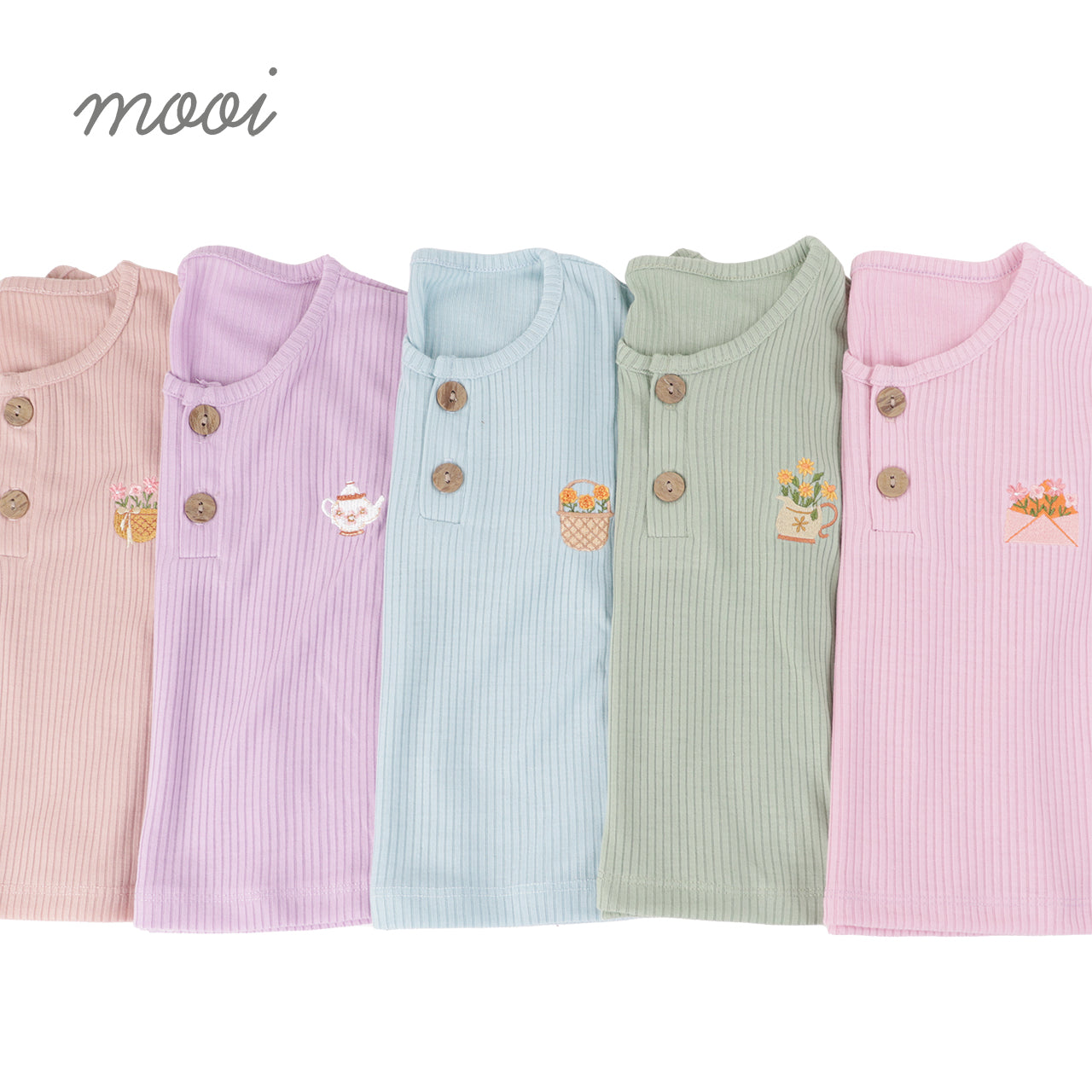 Mooi Setelan Anak Perempuan Narumi Ruffle Set