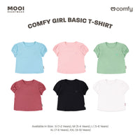 Mooi Kaos Anak Perempuan Comfy Girls Basic T-shirt