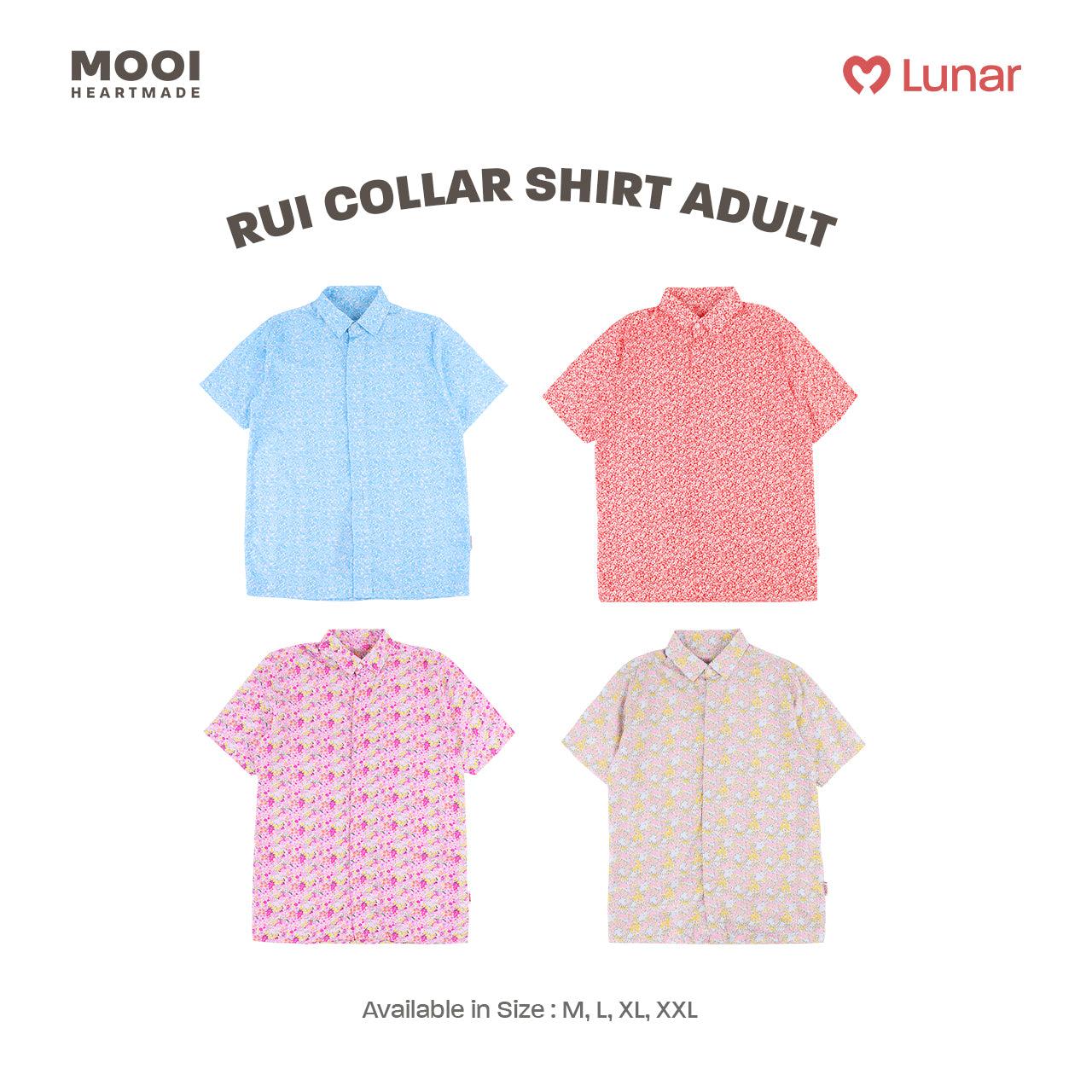 Mooi Kemeja Dewasa Lunar Collection Rui Collar Shirt Adult