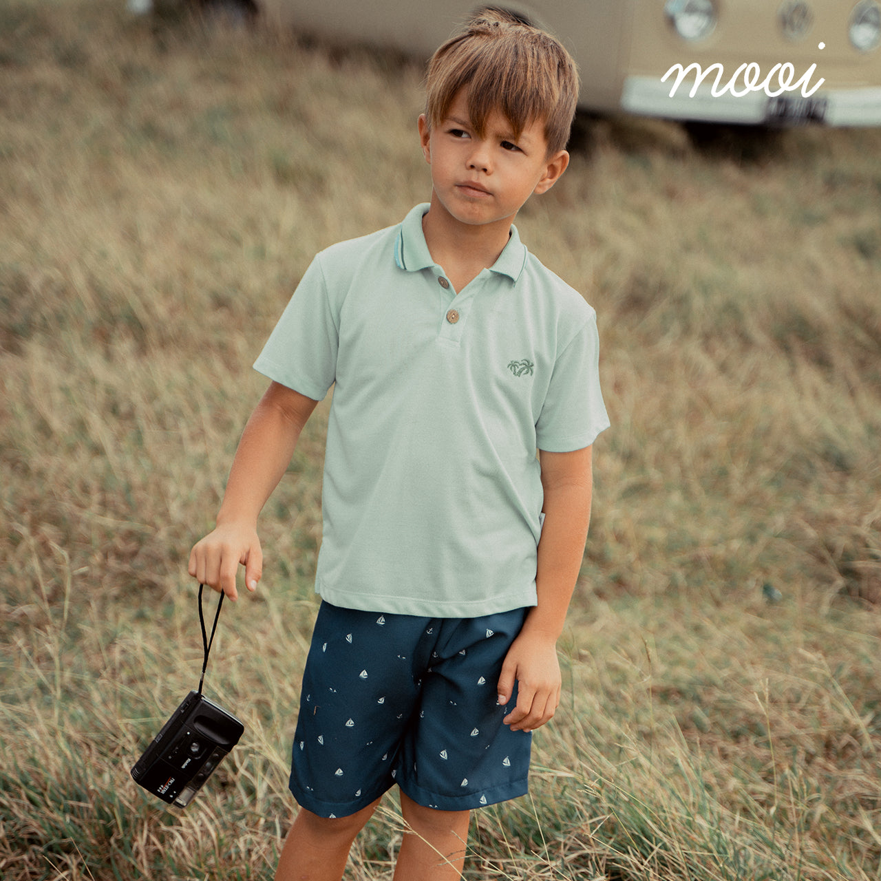 Mooi Kemeja Anak Laki-Laki Polo Shirt V1