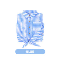 Mooi Kemeja Anak Perempuan Elicia Striped Shirt