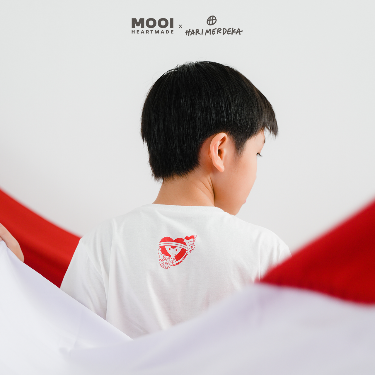 Mooi x Hari Merdeka Kaos Kemerdekaan Anak T-shirt Anak Indonesia Merdeka