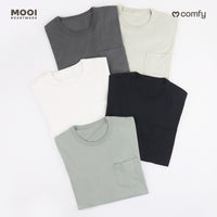 Mooi Kaos Dewasa Pocket Unisex Comfy T-Shirt Pocket Adult