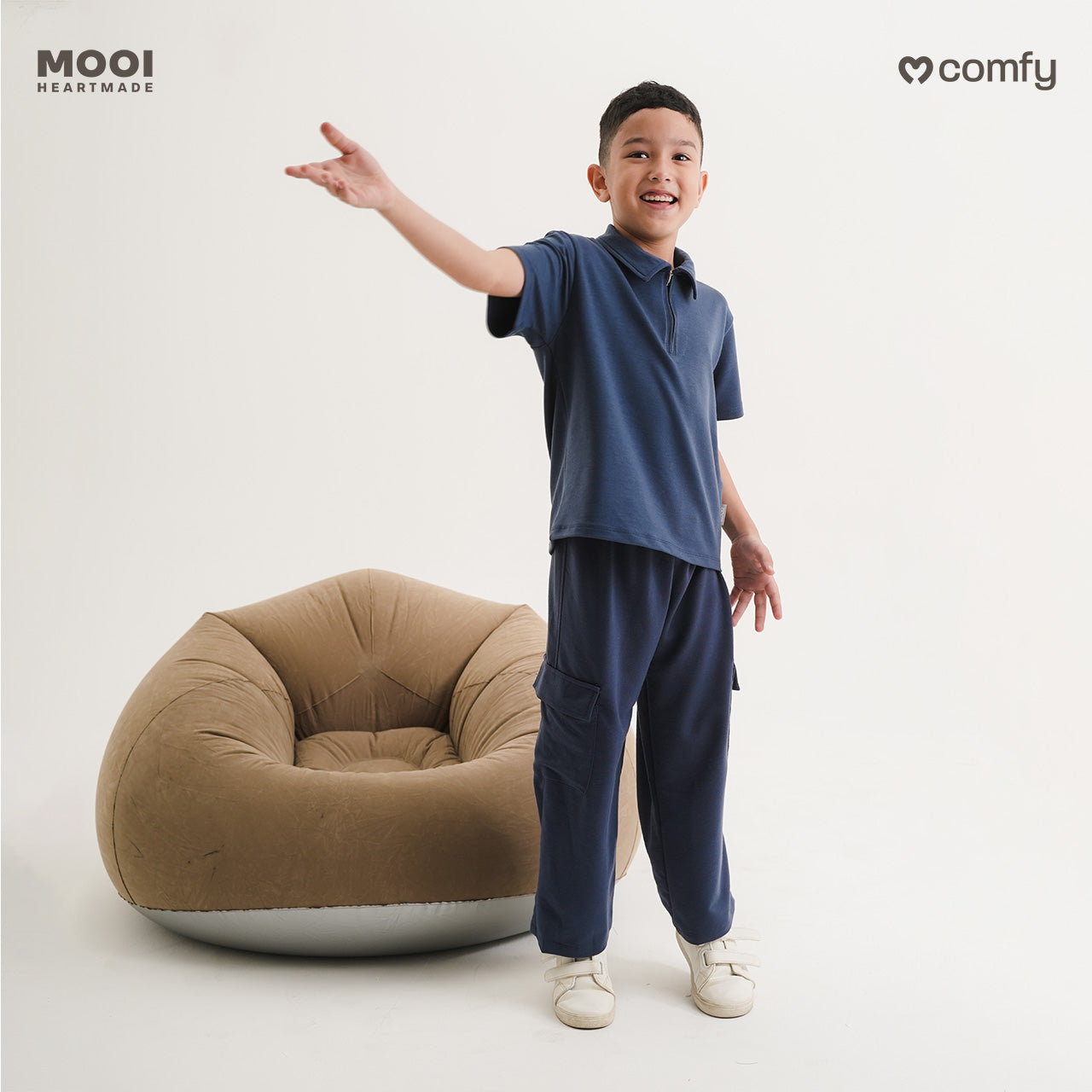 Mooi Celana Panjang Anak Perempuan Comfy Long Cargo Pants