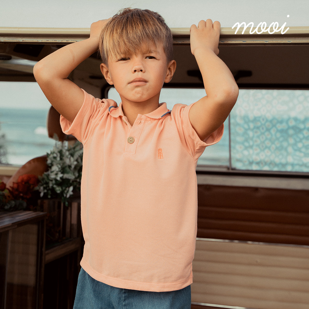 Mooi Kemeja Anak Laki-Laki Polo Shirt V1