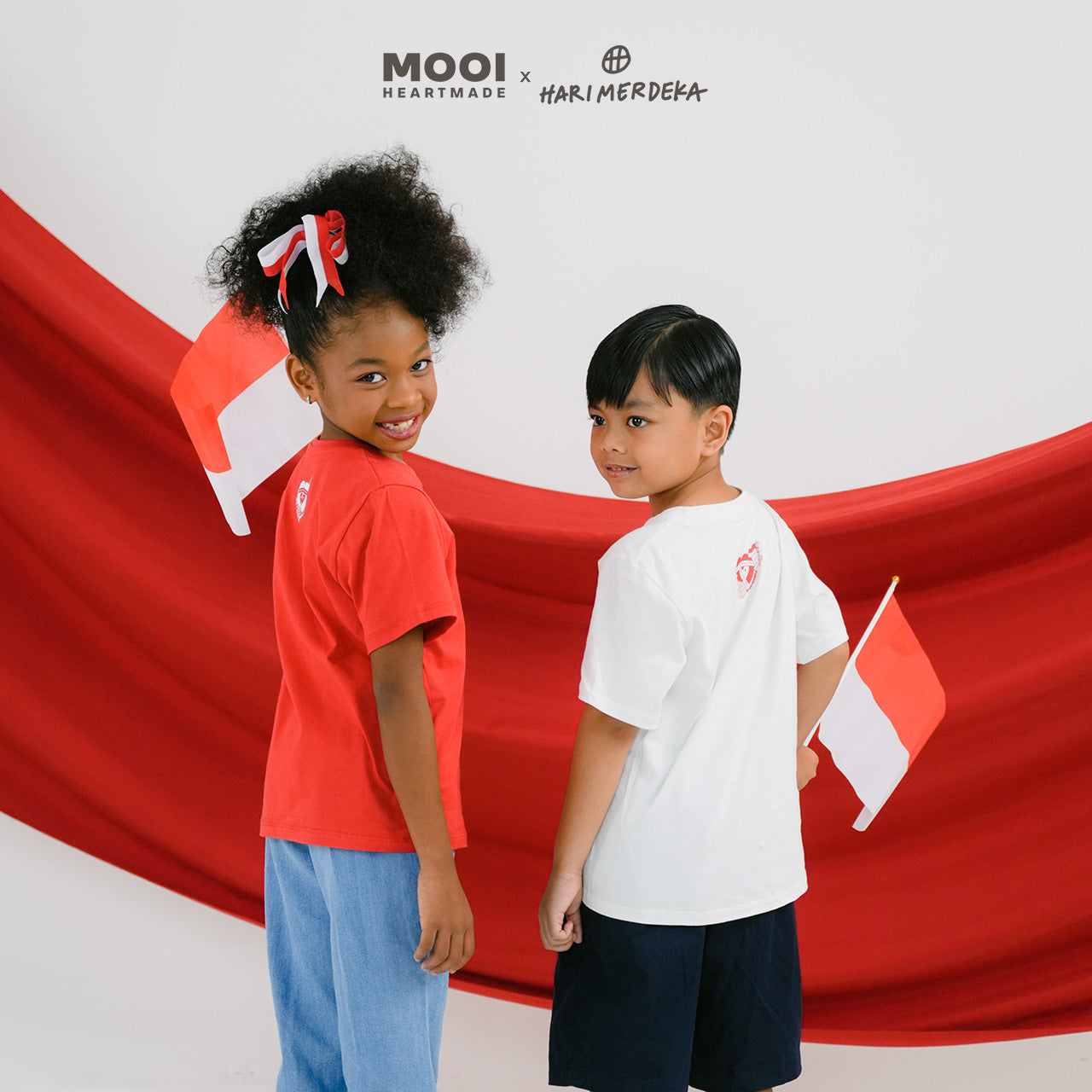 Mooi x Hari Merdeka Kaos Kemerdekaan Anak T-shirt Anak Dirgahayu Indonesia