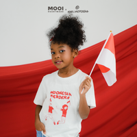 Mooi x Hari Merdeka Kaos Kemerdekaan Anak T-shirt Anak Indonesia Merdeka