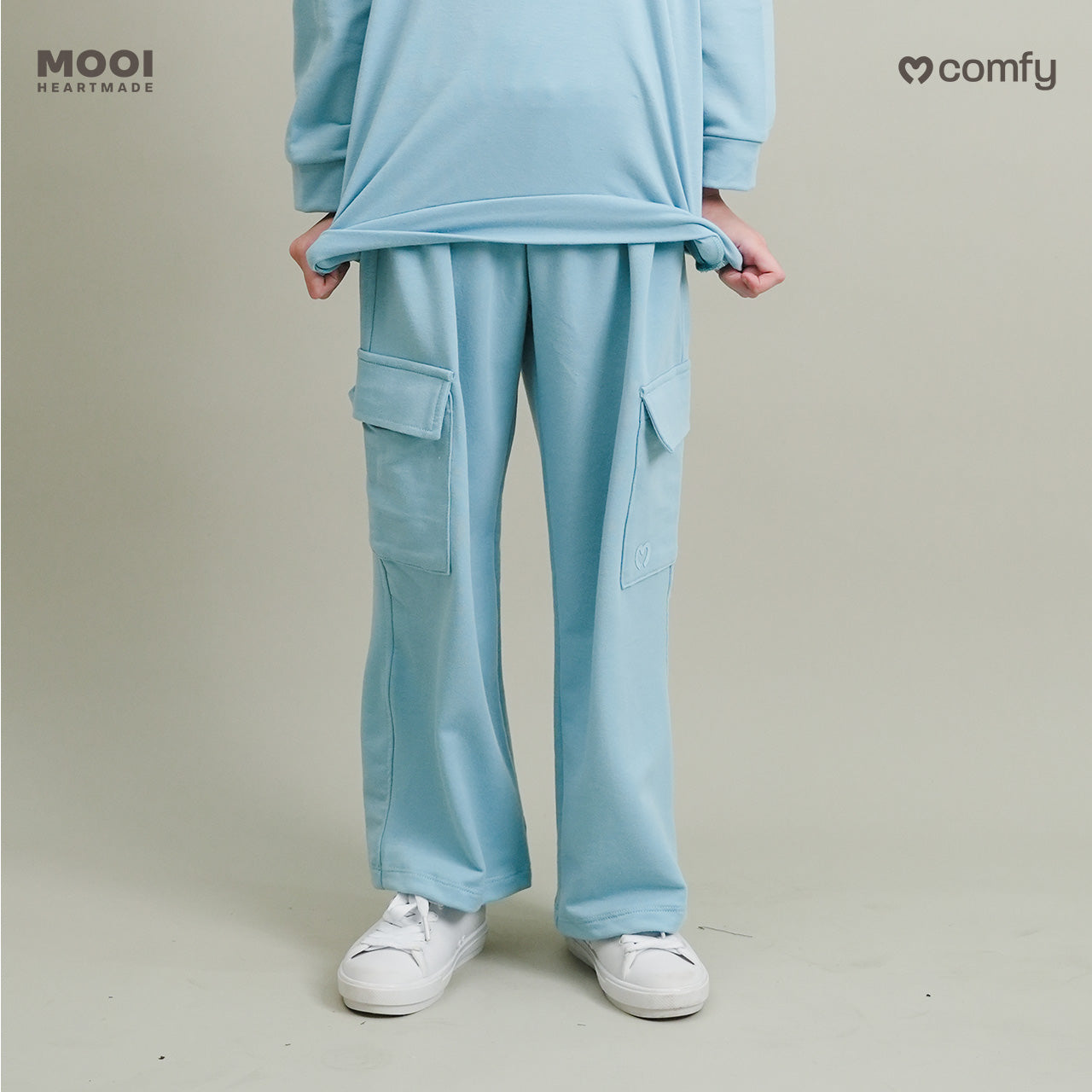Mooi Celana Panjang Anak Perempuan Comfy Long Cargo Pants