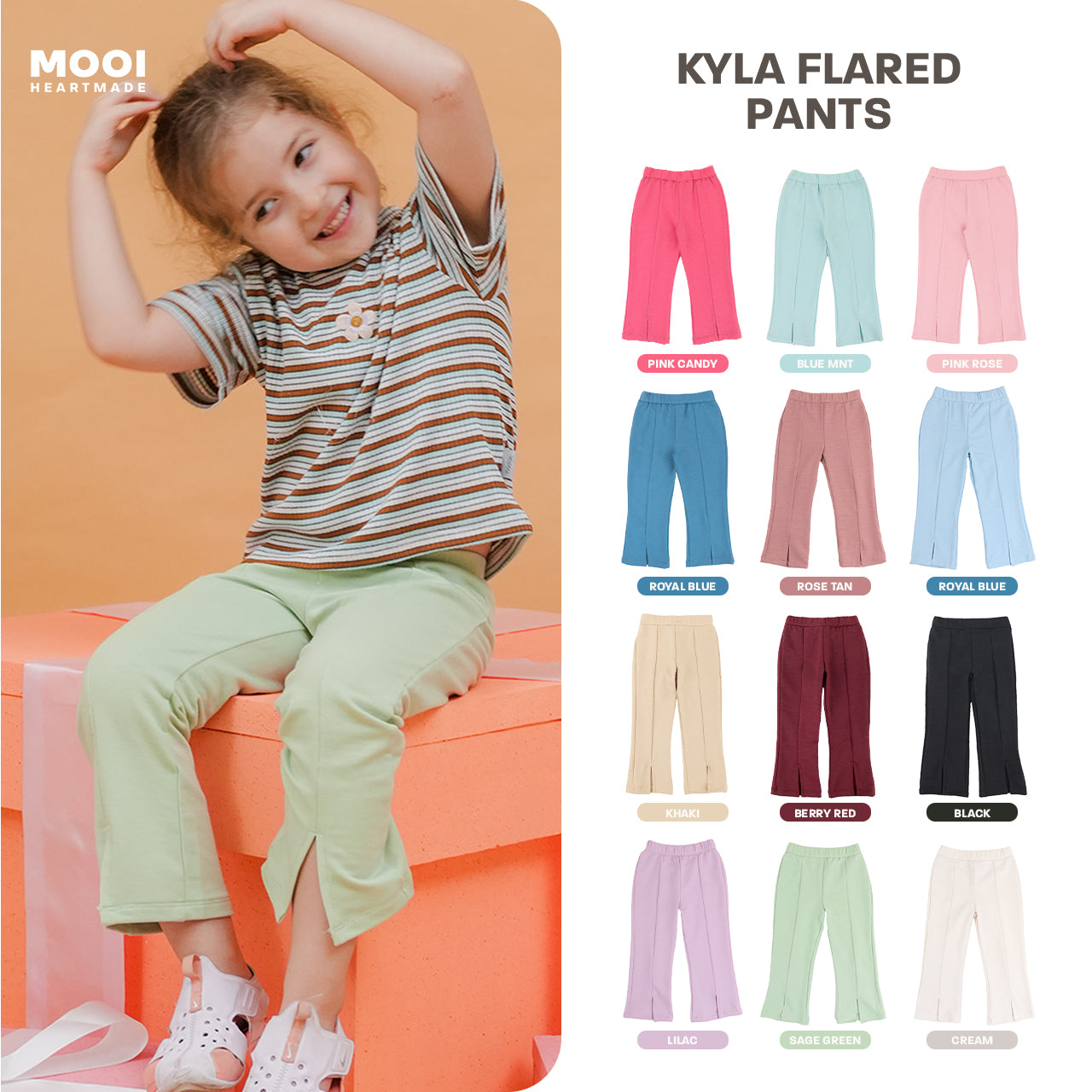 Mooi Celana Panjang Anak Perempuan Kyla Flared Pants