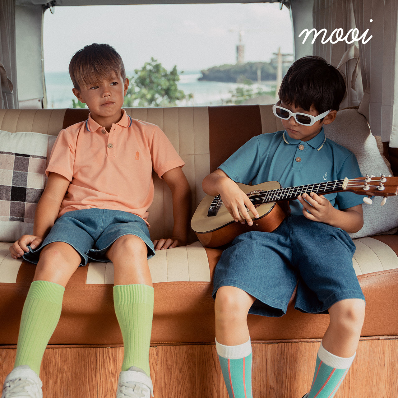 Mooi Kemeja Anak Laki-Laki Polo Shirt V1