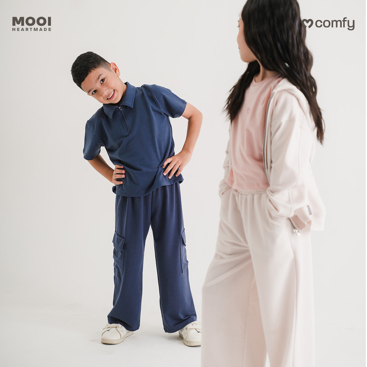 Mooi Celana Panjang Anak Perempuan Comfy Long Cargo Pants