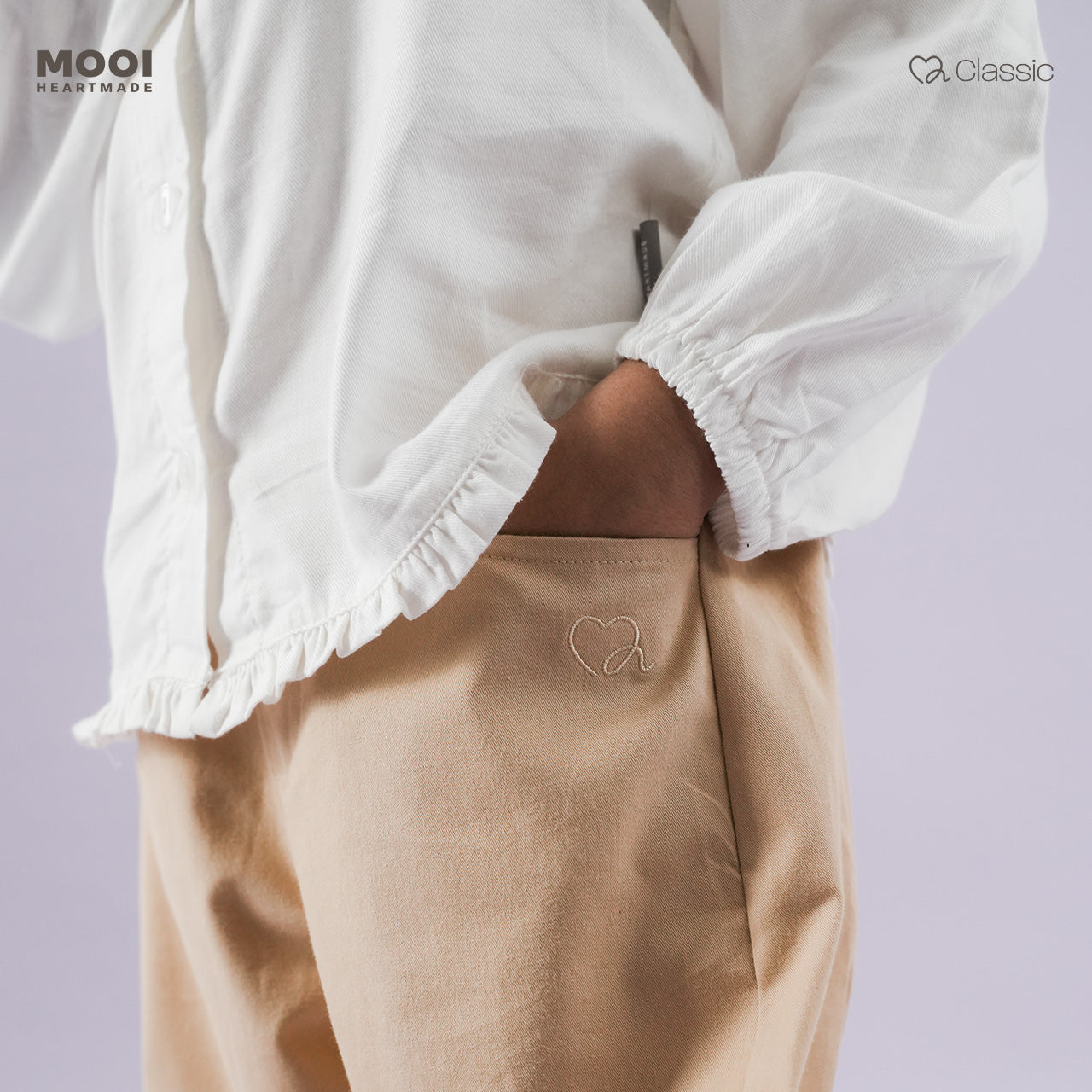 Mooi Celana Panjang Anak Perempuan Classic Barrel Pants