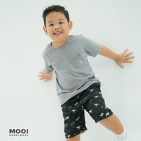 Mooi Setelan Anak Kaos Anak Tshirt Pocket Tee Set