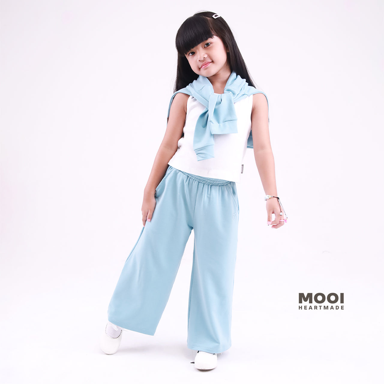 Mooi Celana Panjang Anak Perempuan Comfy Long Wide Pants