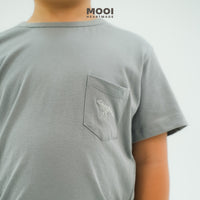 Mooi Setelan Anak Kaos Anak Tshirt Pocket Tee Set