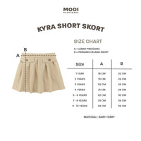 Mooi Rok Celana Skort Anak Perempuan Kyra Skort Pants