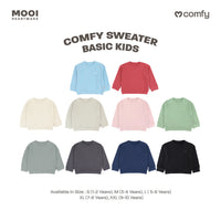 Mooi Sweater Anak Unisex Comfy Sweater Basic Kids