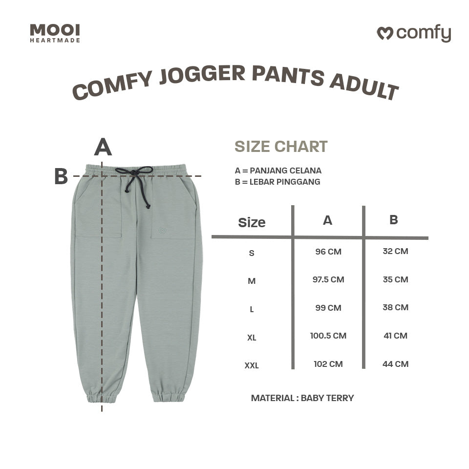 Mooi Celana Jogger Dewasa Comfy Jogger Pocket Adult