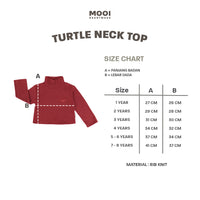 Mooi Atasan Anak Turtle Neck Top
