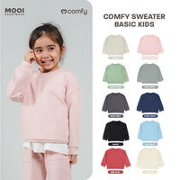 Mooi Sweater Anak Unisex Comfy Sweater Basic Kids