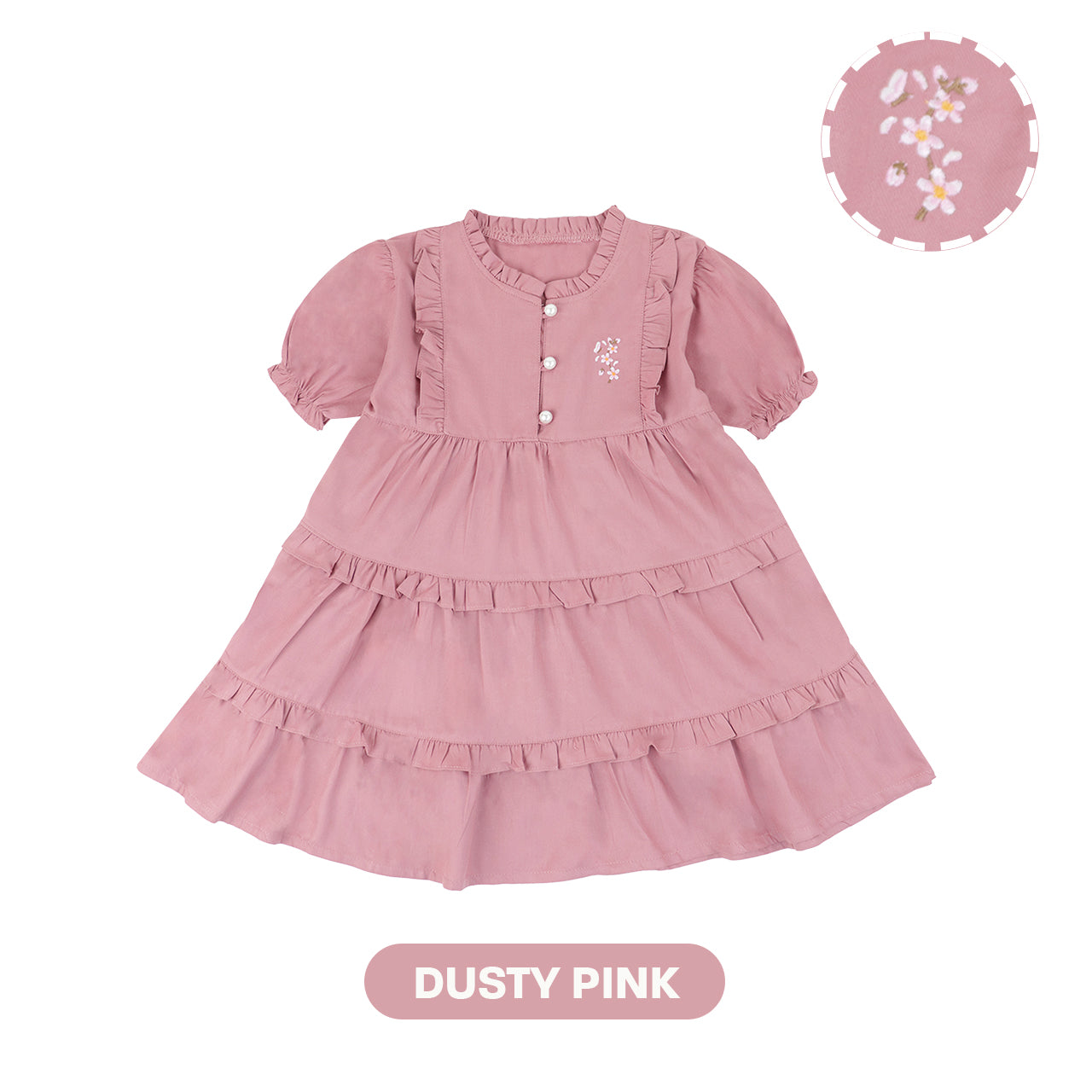 Mooi Dress Anak Perempuan Yue Ruffle Dress