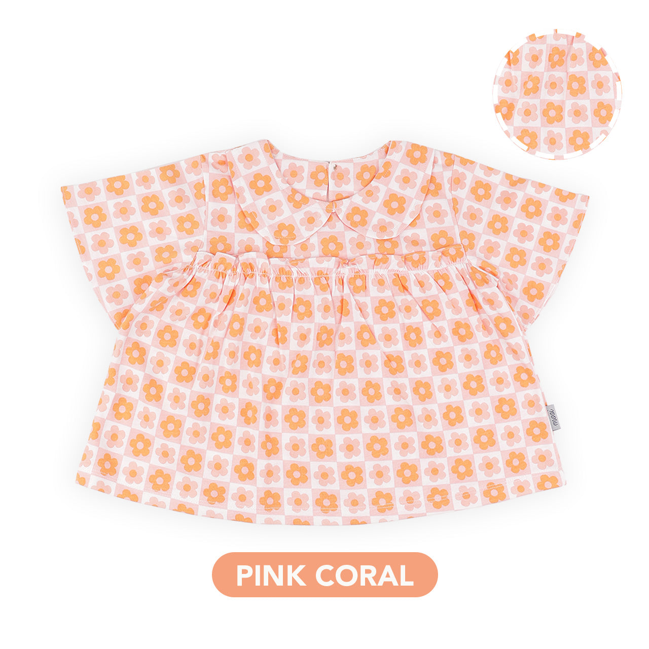 Mooi Atasan Anak Perempuan Rora Ruffle Top