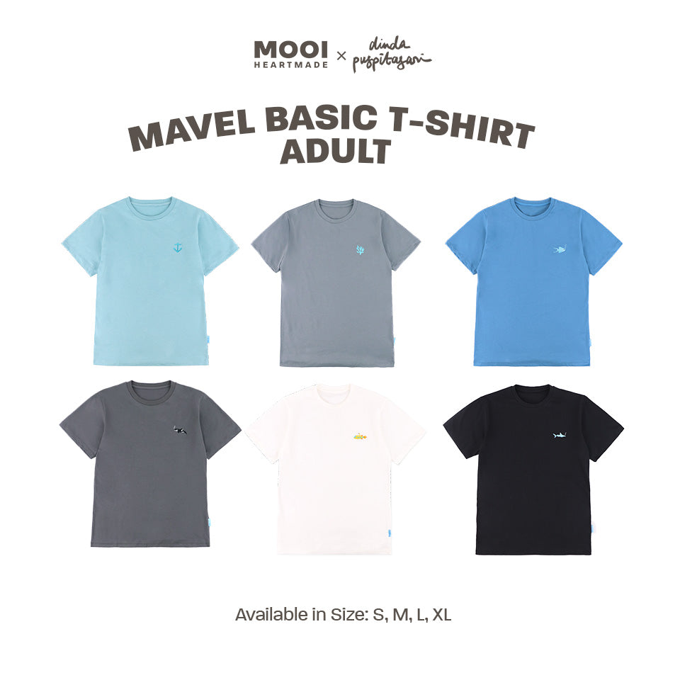 Mooi X Dinda Puspitasari Kaos Dewasa Mavel Basic T-Shirt Adult