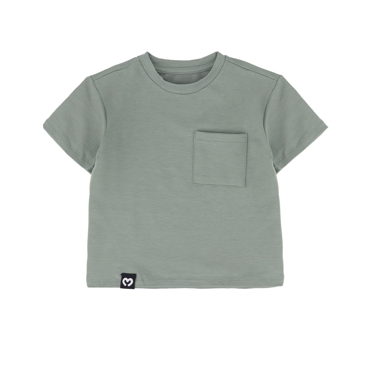 Mooi Kaos Anak Pocket Unisex Comfy Oversized T-Shirt Pocket Kids