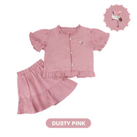 Mooi Setelan Anak Perempuan Fei Ruffle Set
