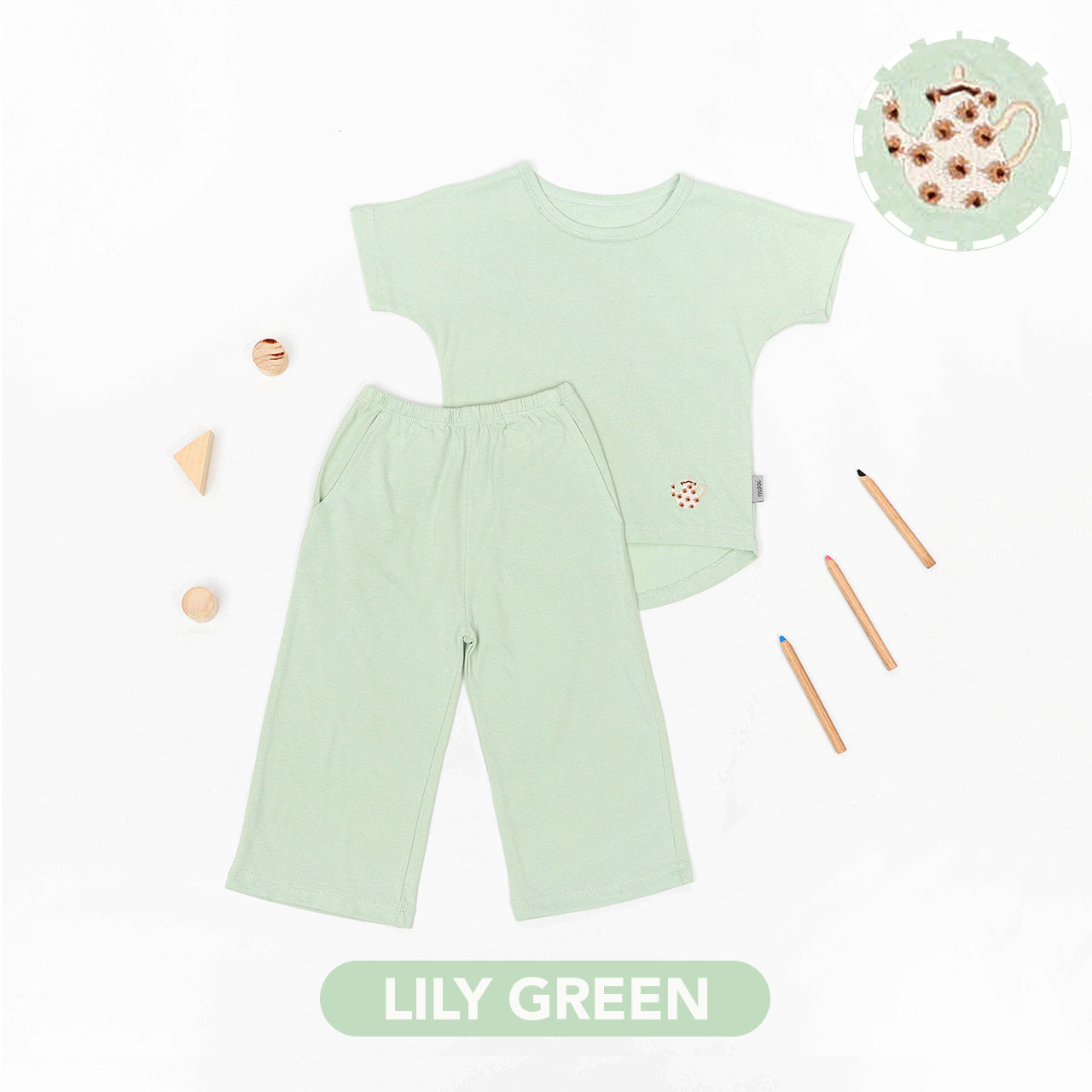 Mooi Setelan Anak Perempuan Kulot Alice Set