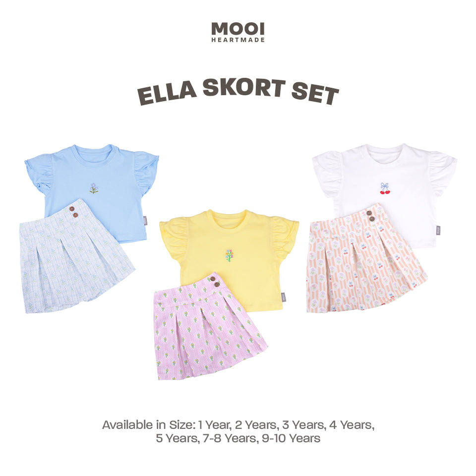 Mooi Setelan Anak Perempuan Ella Skort Set