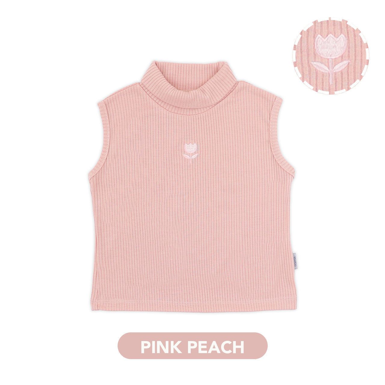 Mooi Atasan Anak Perempuan Yumiko Rib Top