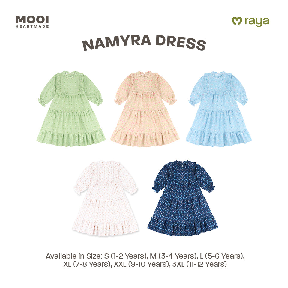 Mooi Dress Anak Gamis Anak Perempuan Raya Collection Namyra Dress